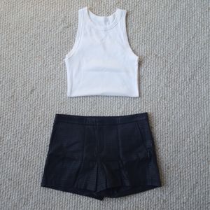 Banana Republic Faux Leather Shorts